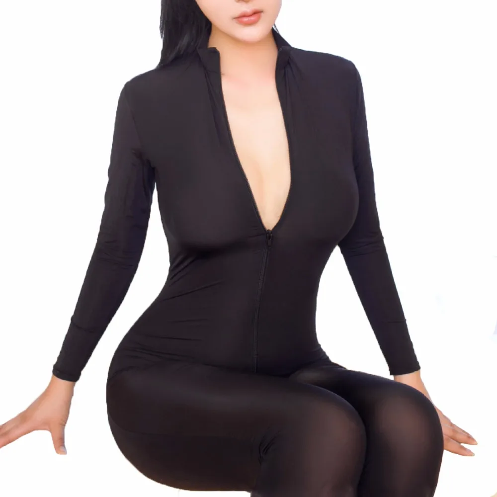 

Women Crotchless BodyStocking Sexy Costumes Sheer Bodysuit Temptation Catsuit Pole Dance Body Stocking Fetish Body Suit