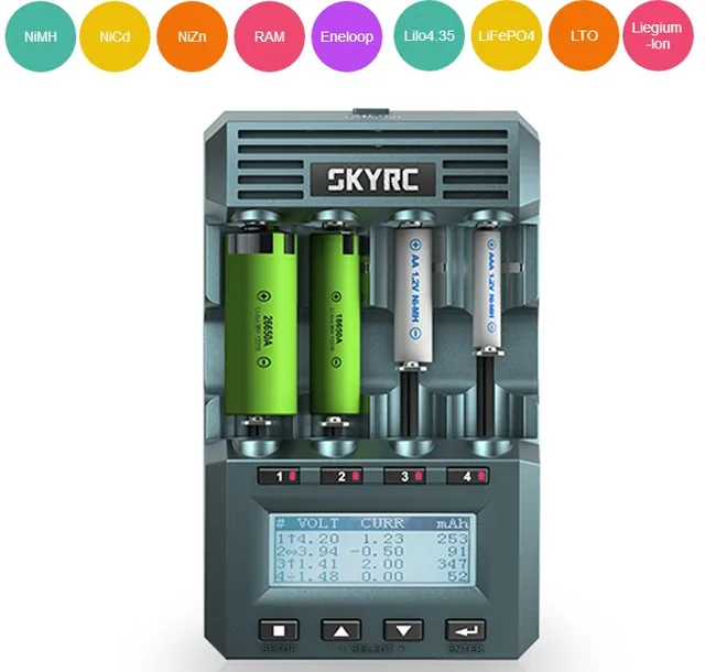 $123.29  Original SKYRC MC3000 Smart 4 Slots LCD Display UNIVERSAL BATTERY charger IPHONE /by phone for muti