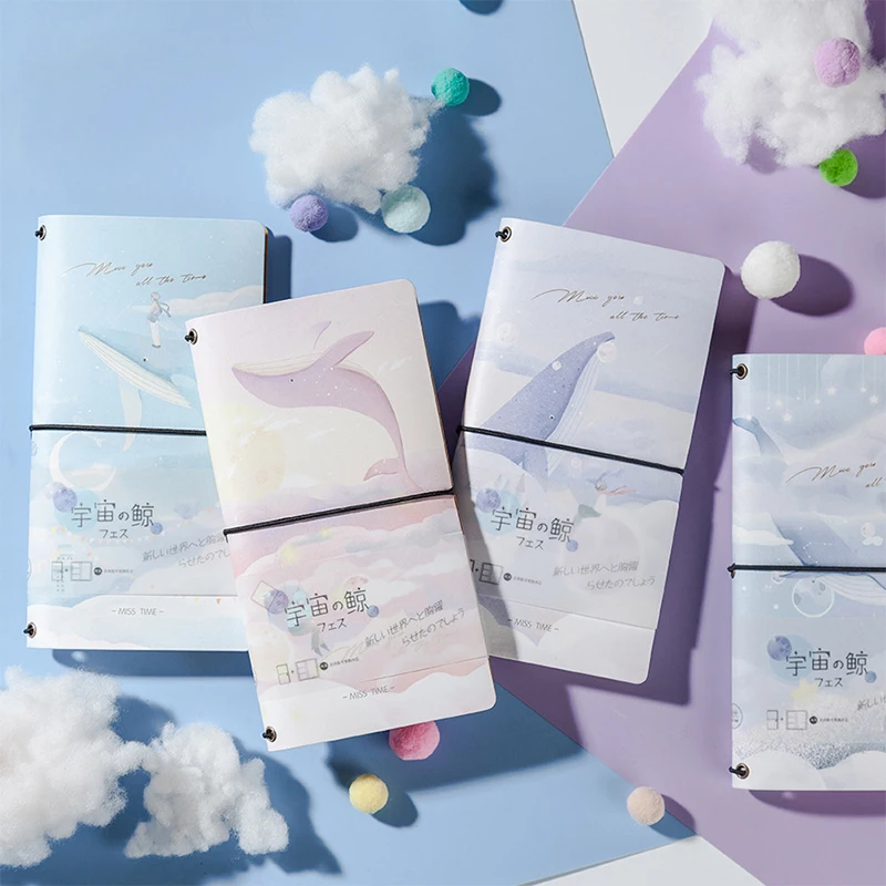 

A Gift Travel handbook creative whale hand account stationery notebook