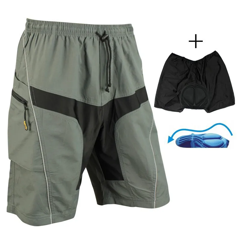 SANTIC велосипедные мужские брюки шорты 1/2 для Отдыха 3D мягкие дышащие летние велосипедные спортивные шорты