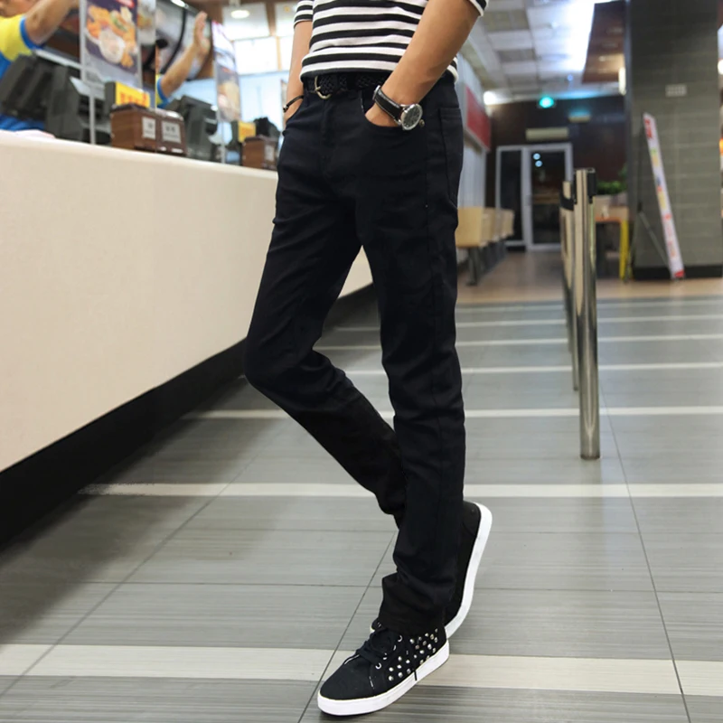 2019 Summer thin jeans men Straight Casual slim pants 9FY