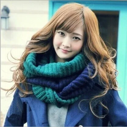 

XEONGKVI 2020 New Fashion Color Matching Knitted Scarf Quality Assurance Men's Pashmina Women's Shawl Warm Scarvers