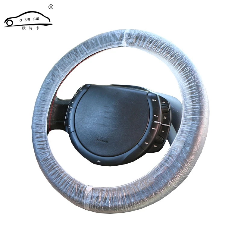 1000pcs/lot Universal white plastic disposable plastic steering wheel