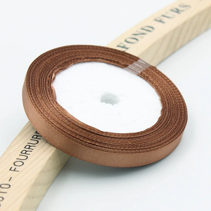 Атласная лента для свадебной вечеринки 6 мм 25 ярдов|satin ribbon wedding|silk satin ribbonsatin |