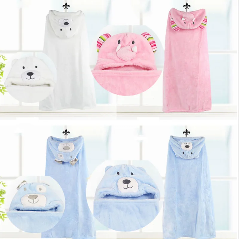 

Cute Soft Hooded Animal Baby Bathrobe Cartoon Animal Blanket Toddler Baby Bath Towels Baby Bathrobe Kids Bath Robe Infant Towel