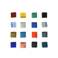 16 шт. магниты на холодильник креативная мозаика многоцветный квадратный стеклянный для холодильника магниты для Дома кухни школы ремесла A3