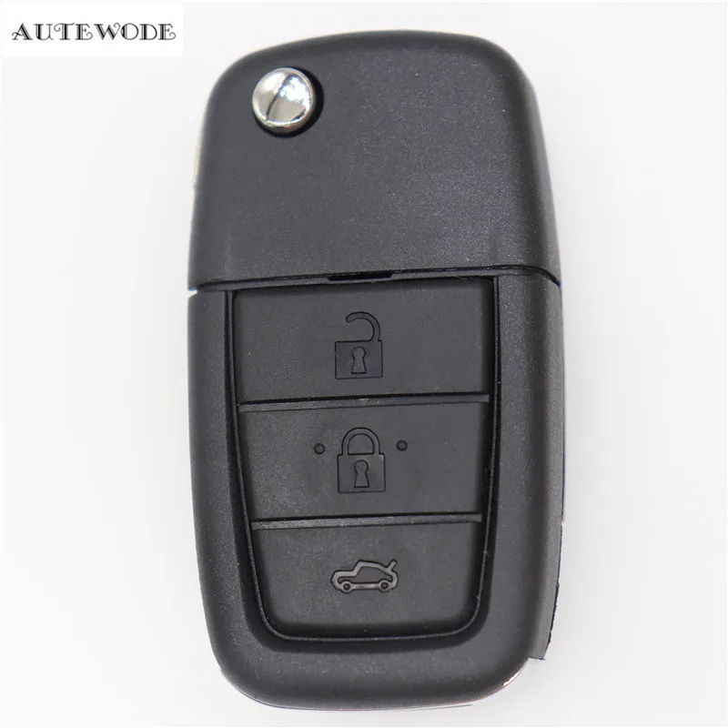 

AUTEWODE Replacement 4 Buttons Remote Key Case Shell for Chevrolet Caprice for Holden Commodore flip car key fob