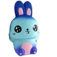 Антистресс кавайный Кролик Мягкий медленно поднимающийся мягкий PU Мягкий сжимающий Звездный шнурок для всех ремешков для мобильных телефонов