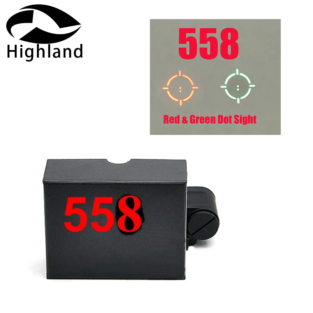 

Hunting 558 Rifle scope Red Dot Optic Sight Reflex Sight Collimator Holographic Sight with 20mm Rail Mounts