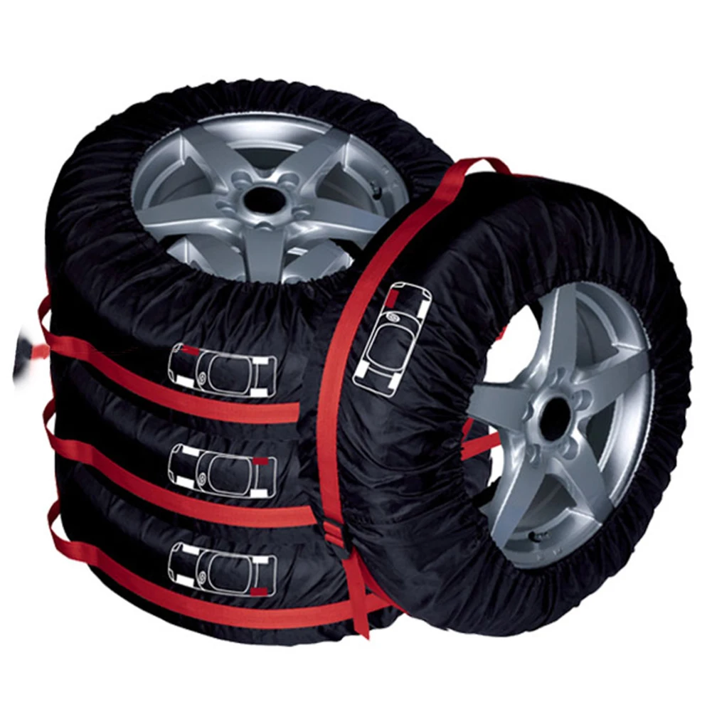 4Pcs Spare Tire Cover Case Oxford cloth Winter and Summer font b Car b font Tires