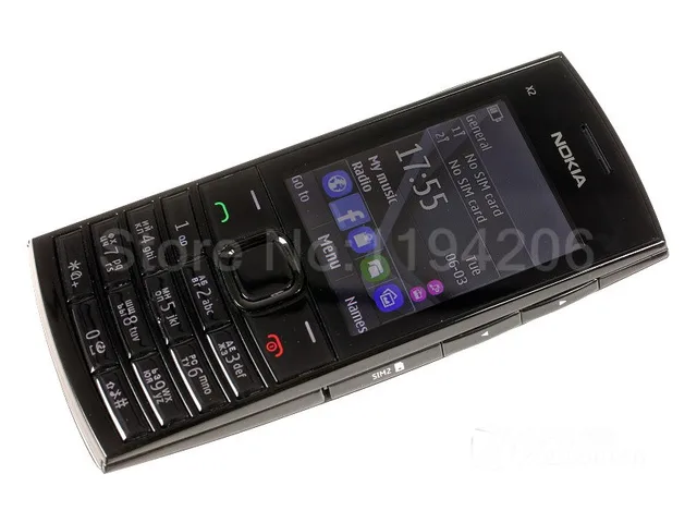 Teléfono móvil Nokia X2-02, Original libre, con OS Symbian, Bluetooth, Radio FM, dual-sim, batería de 1020mAh, color negro y rojo, renovado Teléfono móvil Nokia X2-02, Original libre, con OS Symbian, Bluetooth, Radio FM, dual-sim, batería de 1020mAh, color negro y rojo, renovado