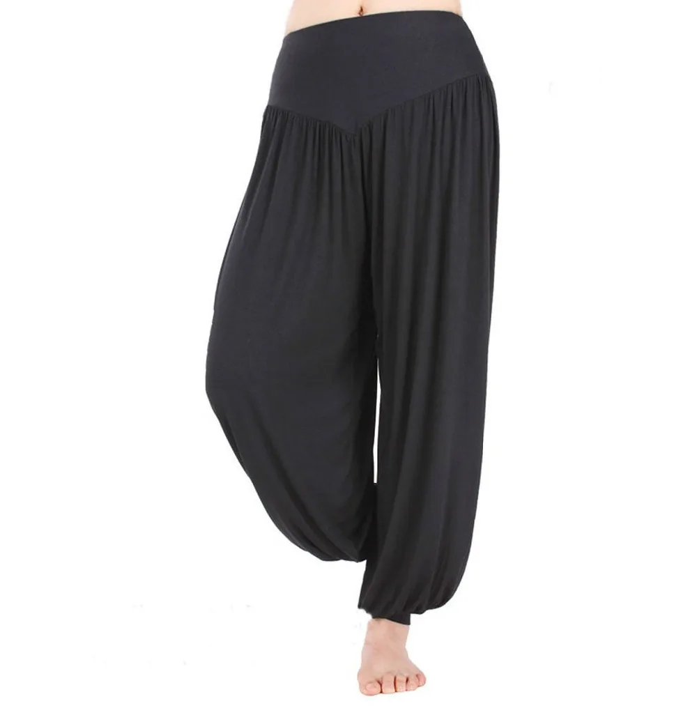 

Yoga Pants 11 colors Women Plus Size Bloomers Dance TaiChi Full Length Harem Modal Dancing Sports Loose Trousers
