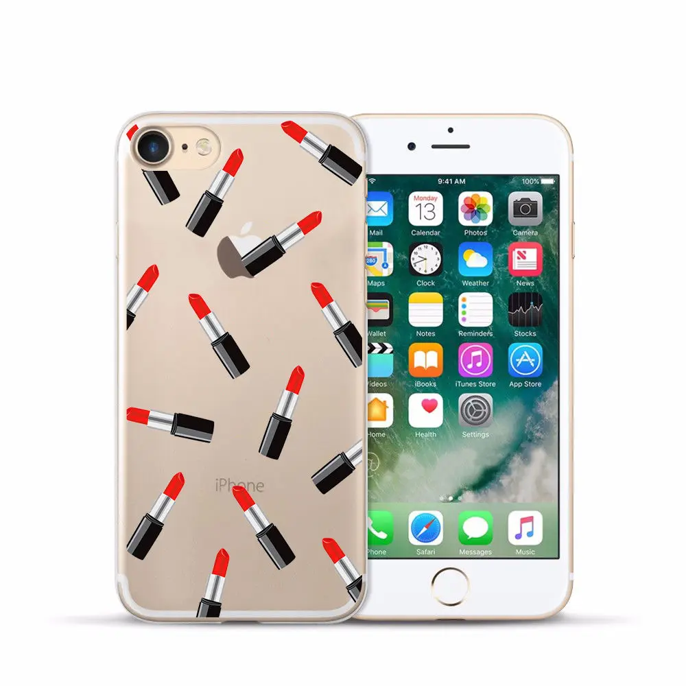 Transparent Silicone Case for Iphone 7 Soft TPU Cover for Iphone 4S 5C 5S SE for Iphone 6s 6 PLUS 7 8 plus X XS XR XS MAX Fundas (19)