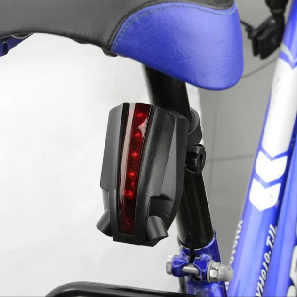 Best Cycling Bike Bicycle Intelligent Laser Rear Light 5 LED Tail Wireless Brake Lamp AL2207 1