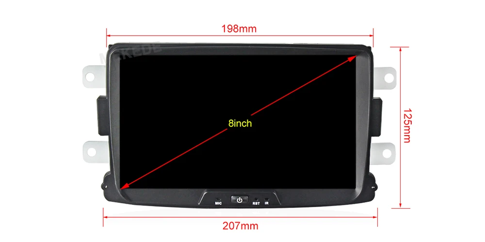 Cheap MEKEDE IPS DSP Car Multimedia player Android 9 Automotivo car radio stereo For Dacia/Sandero/Duster/Captur/Lada/Xray 2/Logan 2 1