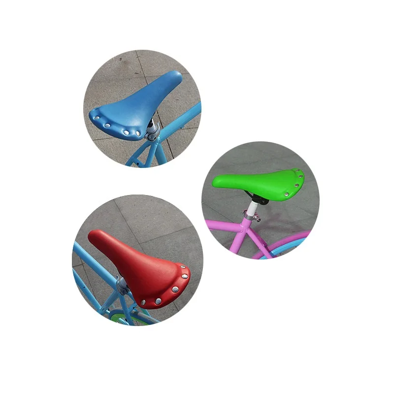 Ретро винтажный дизайн велосипедное седло Велосипедное Сиденье заклепки велосипедные аксессуары 5 цветов