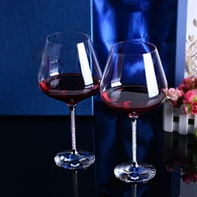 Бургундия большие хрустальные бокалы для вина без свинца красное вино бокал для свадебного подарка вечерние украшения подарок