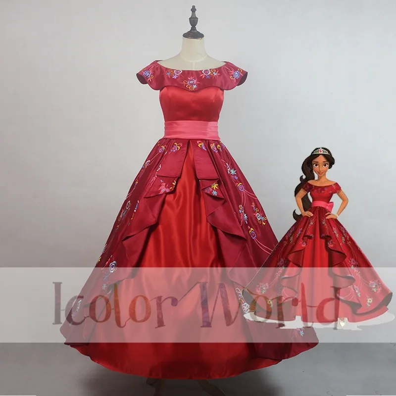 2017 Elena of Avalor Elena Princess Dress Cosplay Costume 01