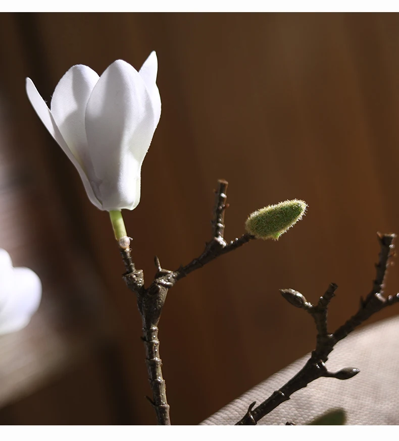 CHENCHENG, 1 шт., 88 см, искусственная Магнолия, искусственный цветок, пластиковый сухой цветок, для гостиной, для внутреннего стола, украшение