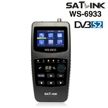 

Original Satlink WS-6933 DVB-S2 FTA C&KU Band Satellite Finder Meter satlink 6933 WS6933 with 2.1 Inch LCD Display