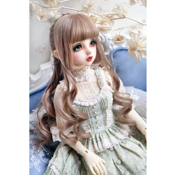 

Bybrana 1/3 1/4 1/6 bjd doll wig High temperature fiber wig long curly hair free shipping