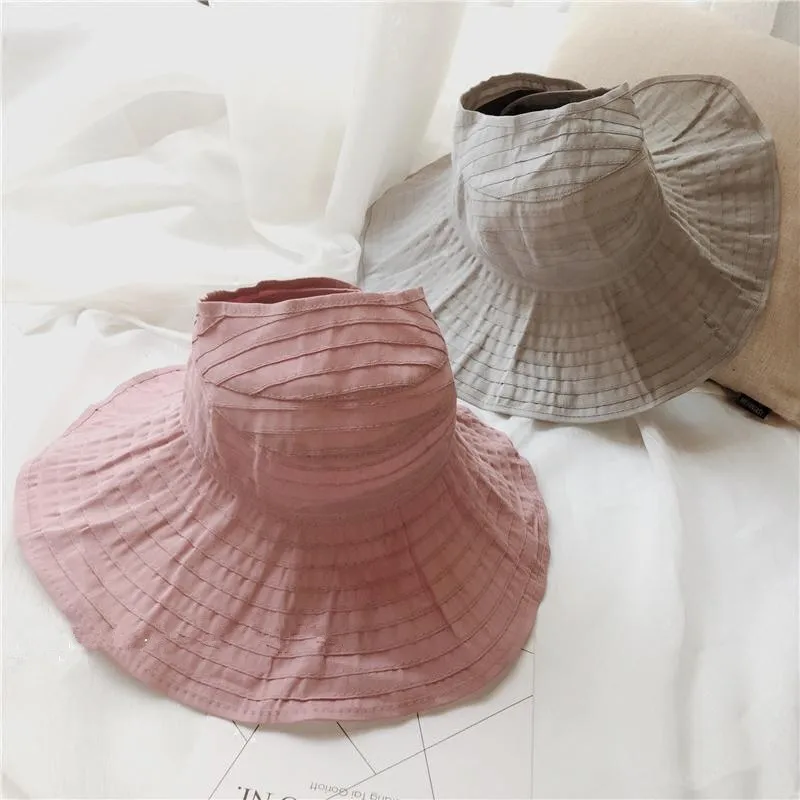 Женская летняя уличная пляжная Модная Складная Кепка шляпа ведро шляпа от солнца шляпы от солнца для женщин chapeau femme