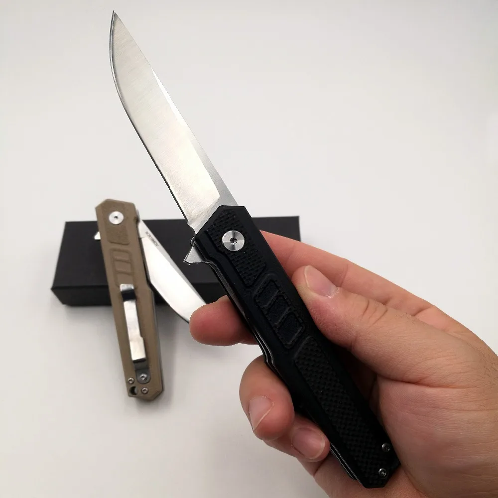 JSSQ тактический складной нож D2 лезвие шарикоподшипник карманный нож Открытый Отдых EDC инструменты выживания Охота Утилита спасательные ножи