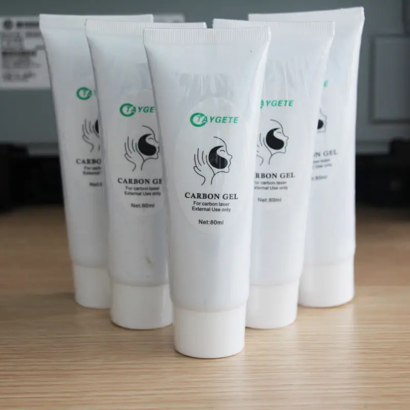 

10pcs/lot carbon laser cream black doll skin whitening nd yag laser carbon gel cream