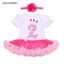 Комплекты летней одежды для маленьких девочек, наряды на день рождения, кружевные комбинезоны, повязка на голову, комплект с юбкой-пачкой для малышей, Одежда для новорожденных, одежда для девочек