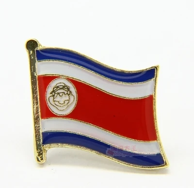 

National Flag Metal Lapel Pin Flag Pin Costa Rica