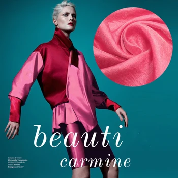 

But most beautiful carmine new technology of pure cotton base plate + surface bright silk fabric layer imported fabrics
