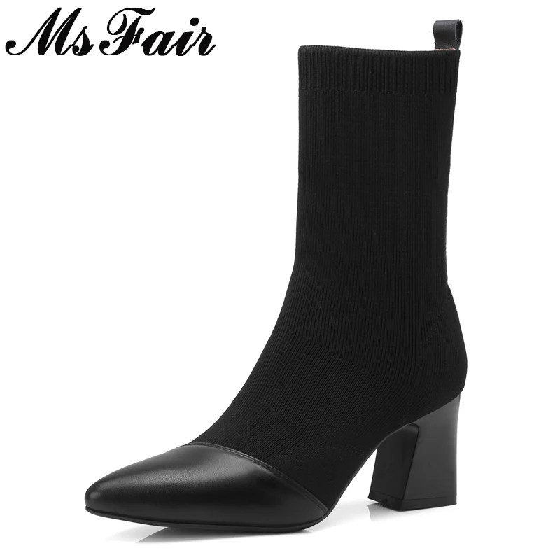 pointed toe high heel booties