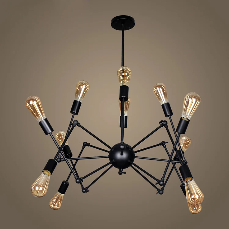 

Industrial Hanging Spider Lamp Modern Lighting, Adjustable Loft Light For Living Room Shop Kitchen Chandelier luminaire suspendu