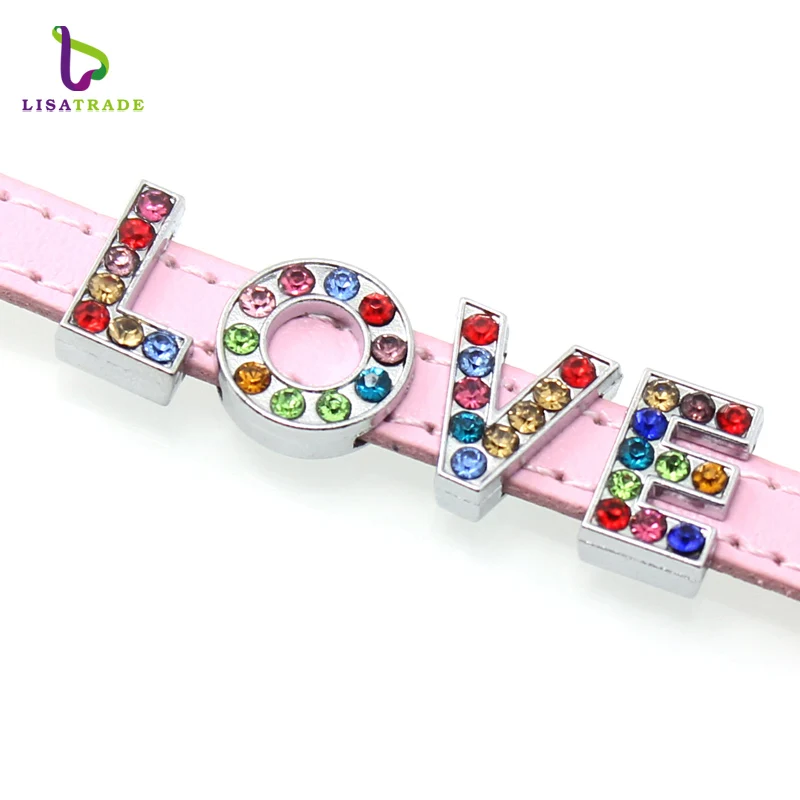 8 мм смесь стразов Слайд буквы 20 шт./лот подходит DIY браслет и LSSL015|bracelet bracelet|wristbands