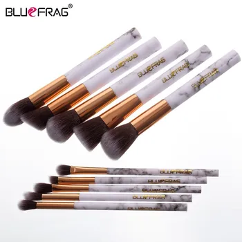 

BLUEFRAG Marbling Kit Makeup Brushes Set Powder Foundatin Eye Shadow Contour Blush Cosmetic Marble Texture Make Up Brush 10Pcs