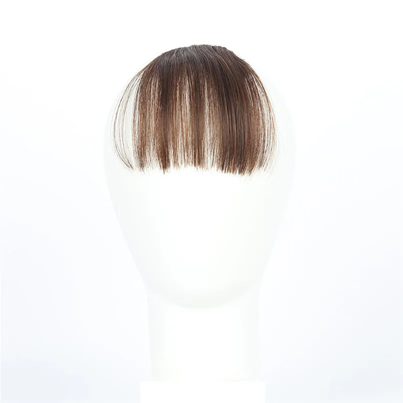 New Fashion Pretty Girls Clip In Front Air Bangs Fringe Hair Extension Piece Thin S1