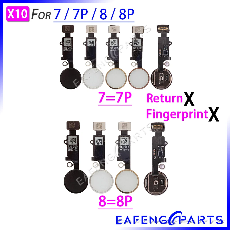 

Home Button with Flex Cable for iPhone 7 8 Plus 7Plus 8Plus Home button Flex Assembly