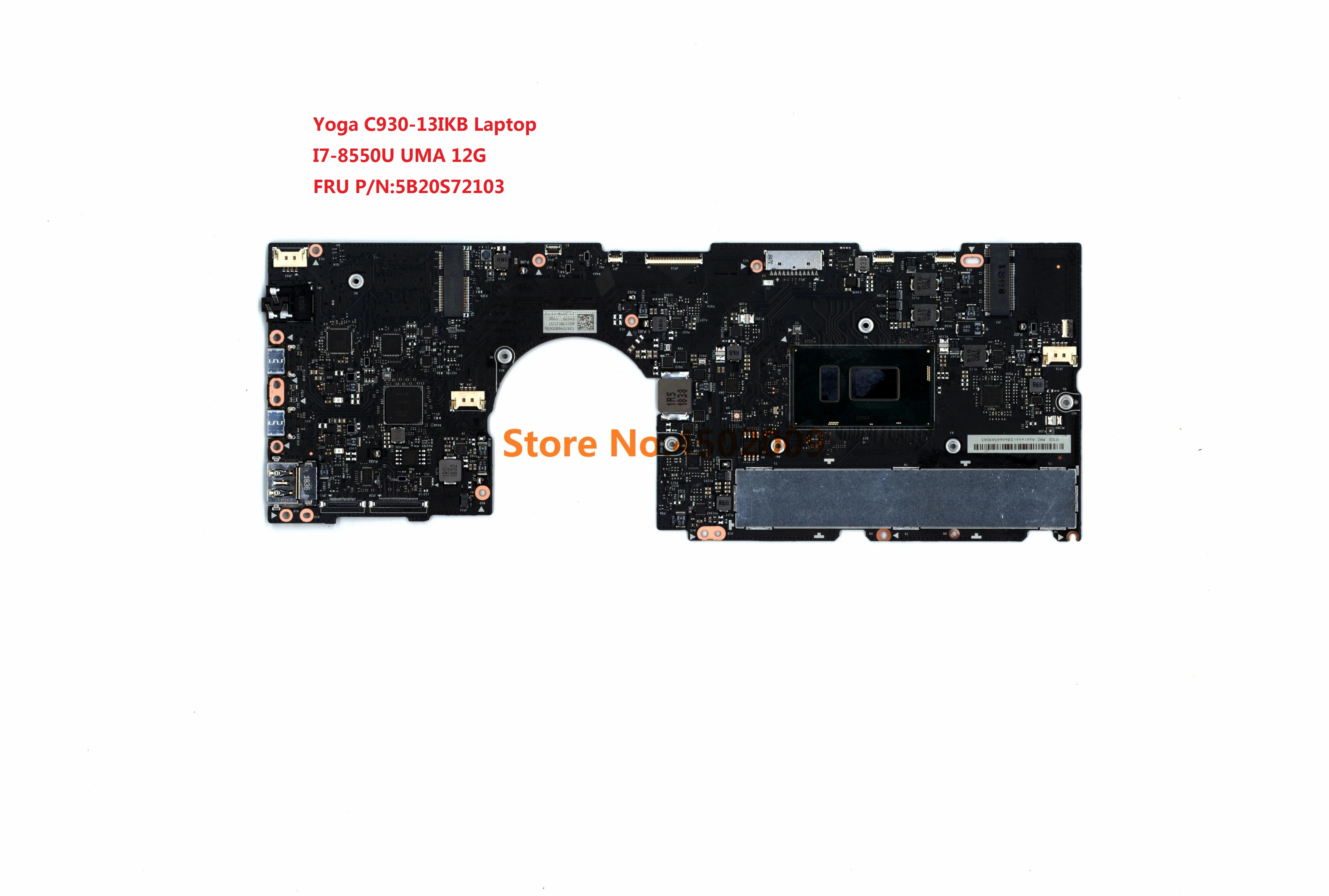 For Lenovo Yoga C930-13ikb 5b20s72103 Laptop Motherboard With I7-8550u Cpu  Uma 12g Ram 100% Tested Work - Laptop Motherboard - AliExpress