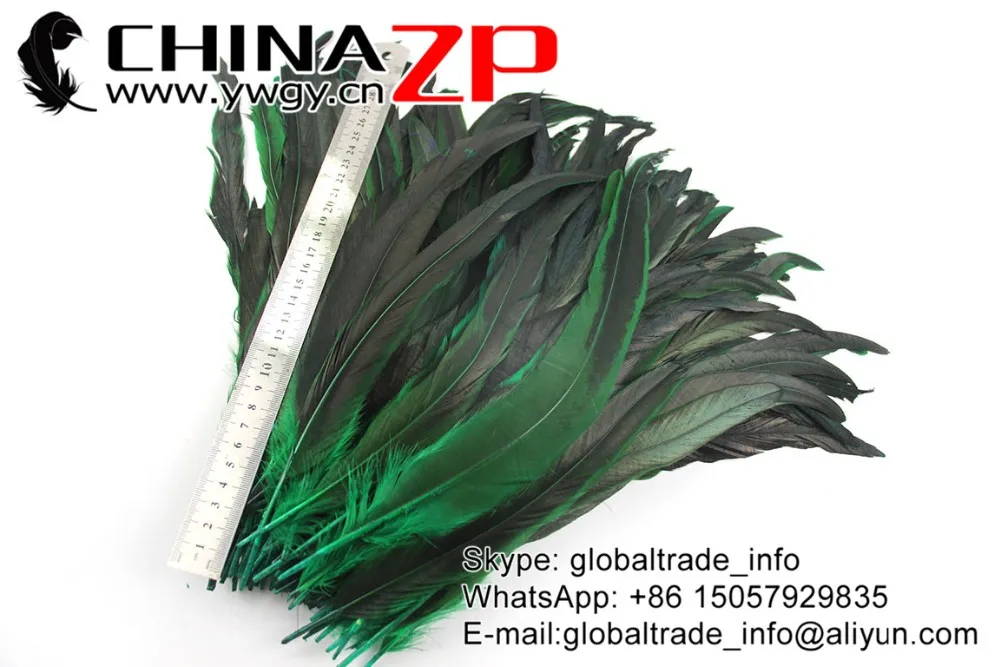 Rooster Tail Feathers Part Dyed -Kelly Green (6)