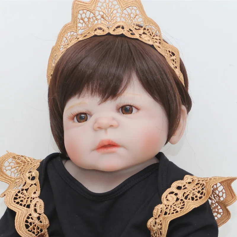 Npk полный силиконовые Bebe Кукла реборн игрушки 57 см реалистичные новорожденные детки игрушки играют дети игрушки Brinquedo для девочек на день рождения подарок