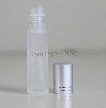 

DHL Free 200pcs/lot 10ml frosted roller ball perfume bottles,empty cosmetic containers roll on bottle for essential oil