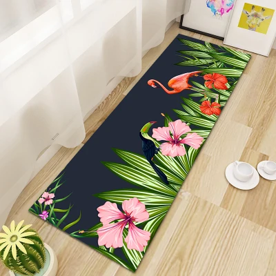 

Kitchen Rectangle Rug Flamingo 3D Printing Hallway Carpets,Bathroom Antis kid Mats, Bedroom Living Room Tea Table Rugs