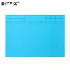 Ремонтная станция DIYFIX, 35x25 см, теплоизоляционная Силиконовая накладка, тепловая пушка, платформа BGA для пайки, обслуживания, Настольный коврик ► Фото 1/6