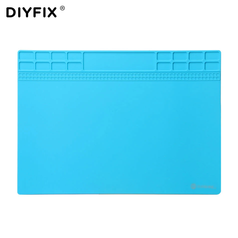  DIYFIX Repair Station 35x25cm Heat Insulation Silicone Pad Heat Gun BGA Soldering Maintenance Platf