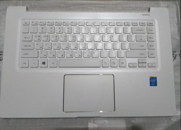 

Korean Kr new laptop keyboard with touchpad palmrest for Samsung NT910S5J 910S5J white