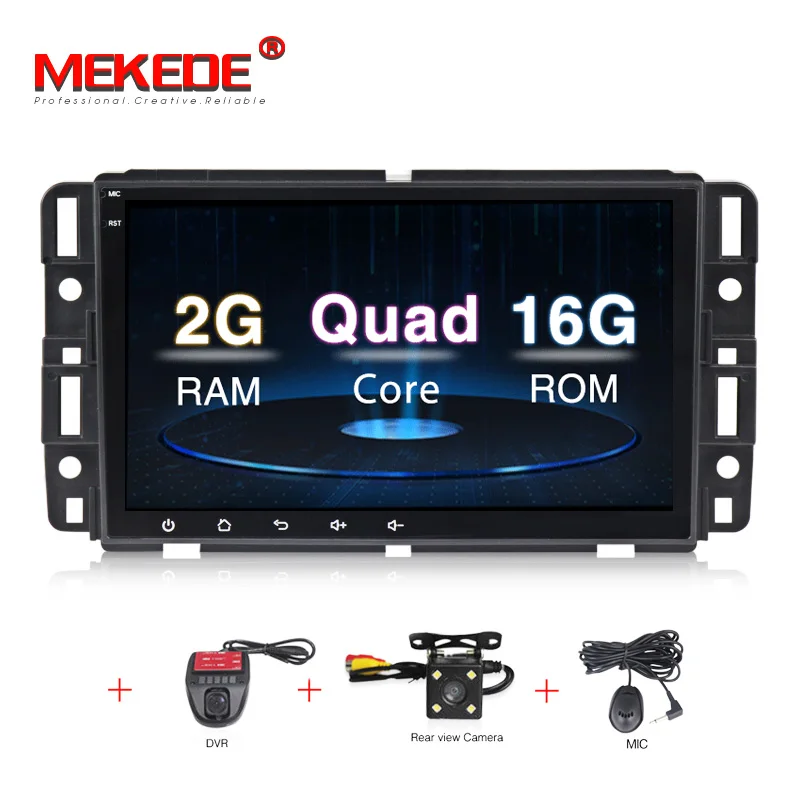 MEKEDE Система android автомобильный радиоплеер для GMC Yukon Tahoe Acadia Hummer H2 Tahoe Traverse BUICK Enclave gps навигация - Цвет: add camera dvr