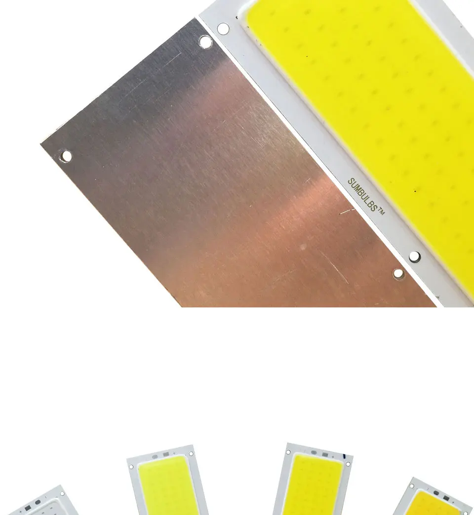 10W LED COB Strip Light Bulb Lamp 1000LM DC 12V White Blue 120x36mm LED Chip car Light Source for DIY (6)