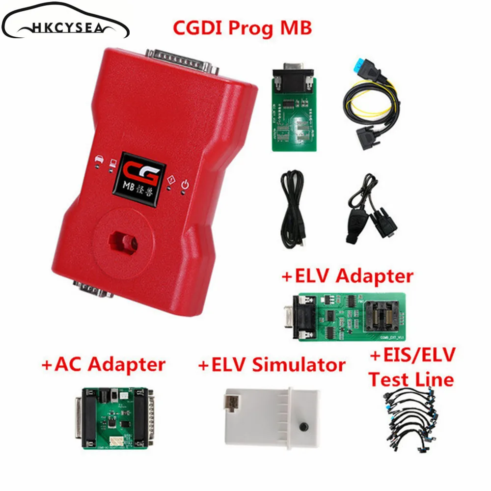 CGDI Prog MB ключ программист Поддержка всех Утерянные ключи Быстрый добавить ключ с ELV адаптер симулятор AC адаптер EIS ELV для Benz - Цвет: Type 6