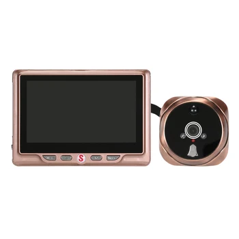 

4.3inch Night Visible Peephole Viewer Doorbell Battery Operated(External) Door Viewer Door Bell Ring For Home Security