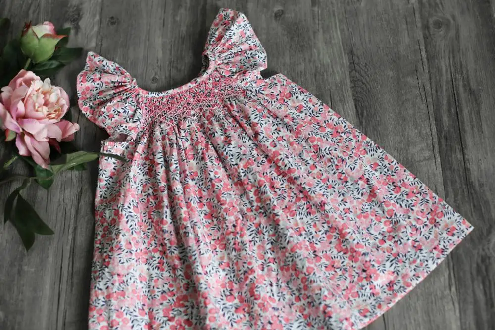 Kopen 2019 Nieuwe Zoete Zomer Baby Jurken Geborduurde Bloemen Katoenen Jurk